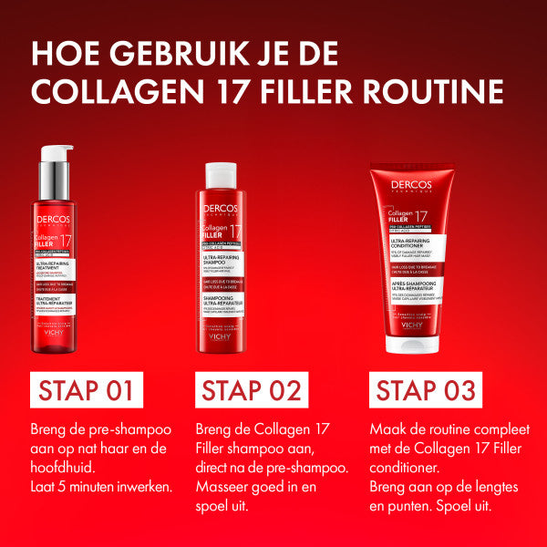 Vichy Dercos Collagen 17 Filler Shampoo - 200ml - Vichy - Huidproducten.nl