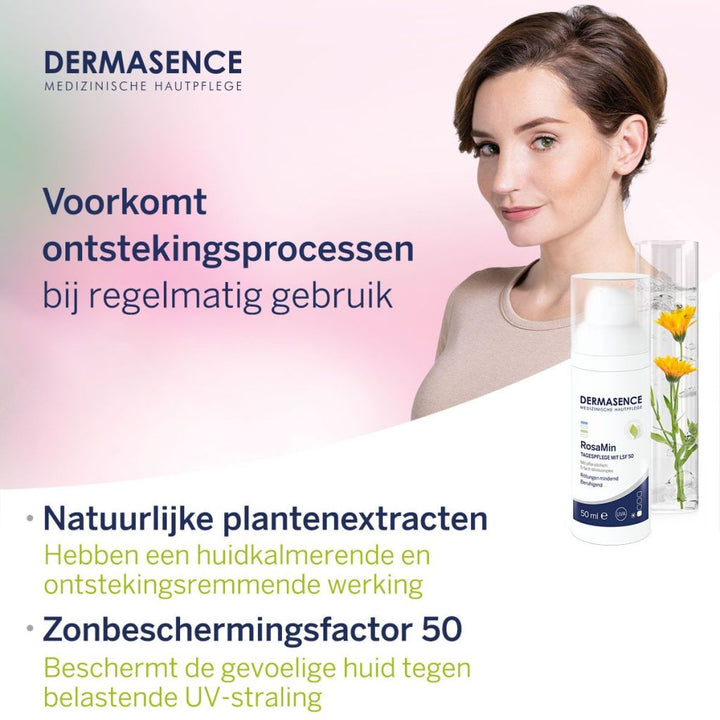 Dermasence RosaMin getinte dagcrème SPF 50 Light - Dermasence - Huidproducten.nl