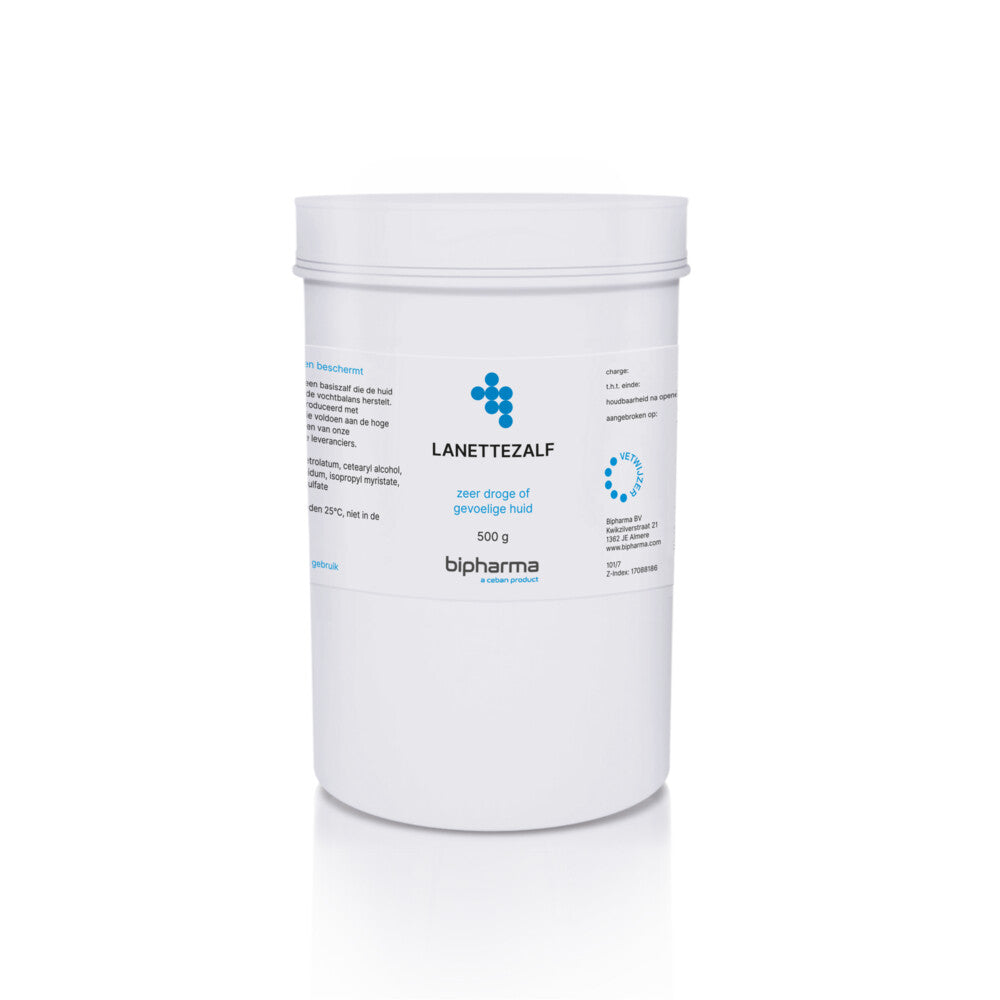 Bipharma lanettezalf 500g - BIPHARMA BV - Huidproducten.nl