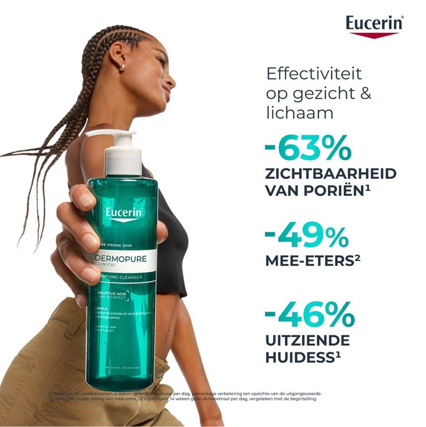 DERMOPURE CLINICAL ZUIVERENDE REINIGER - Eucerin - Huidproducten.nl