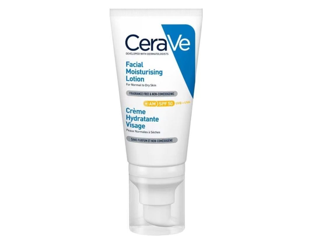 CeraVe Hydraterende Gezichtscrème SPF50 - CeraVe - Huidproducten.nl