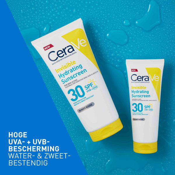 CeraVe Onzichtbare Hydraterende Zonnebrandcrème SPF30 - Cerave - Huidproducten.nl