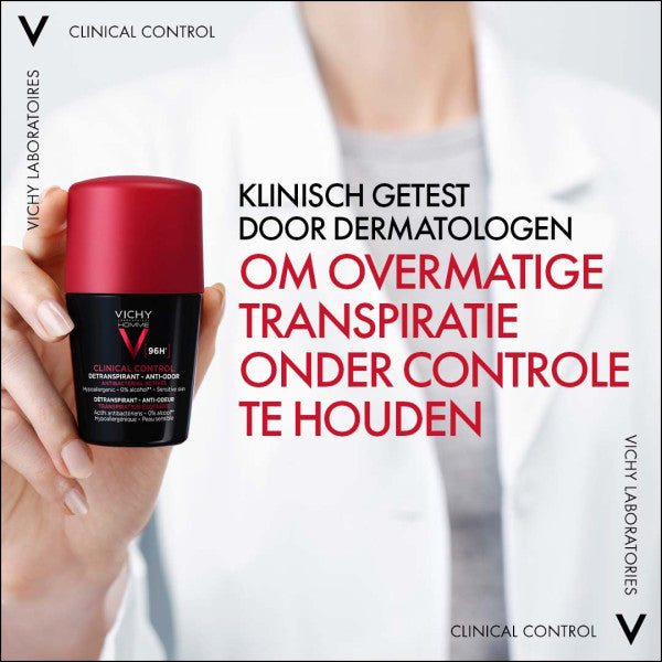 Vichy Homme Deodorant Clinical Control 96H - Vichy - Huidproducten.nl