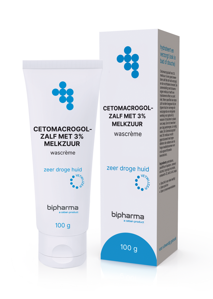 Bipharma Cetomacrogolzalf met 3% Melkzuur - BIPHARMA BV - Huidproducten.nl
