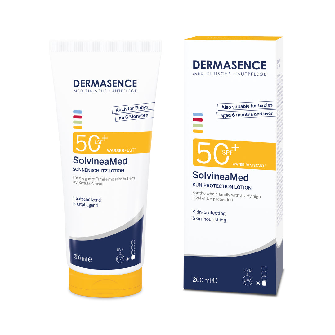 SolvineaMed Sun protection lotion SPF 50 - Dermasence - Huidproducten.nl