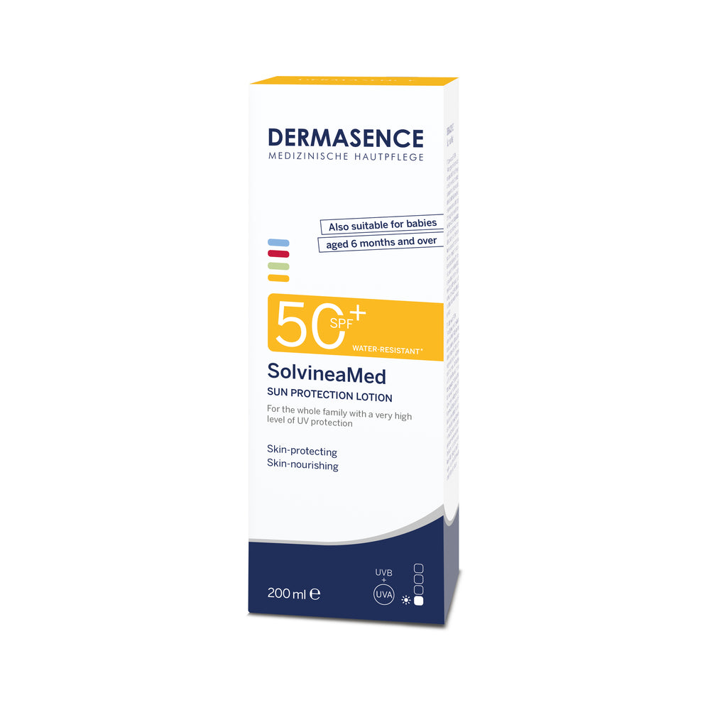 SolvineaMed Sun protection lotion SPF 50 - Dermasence - Huidproducten.nl