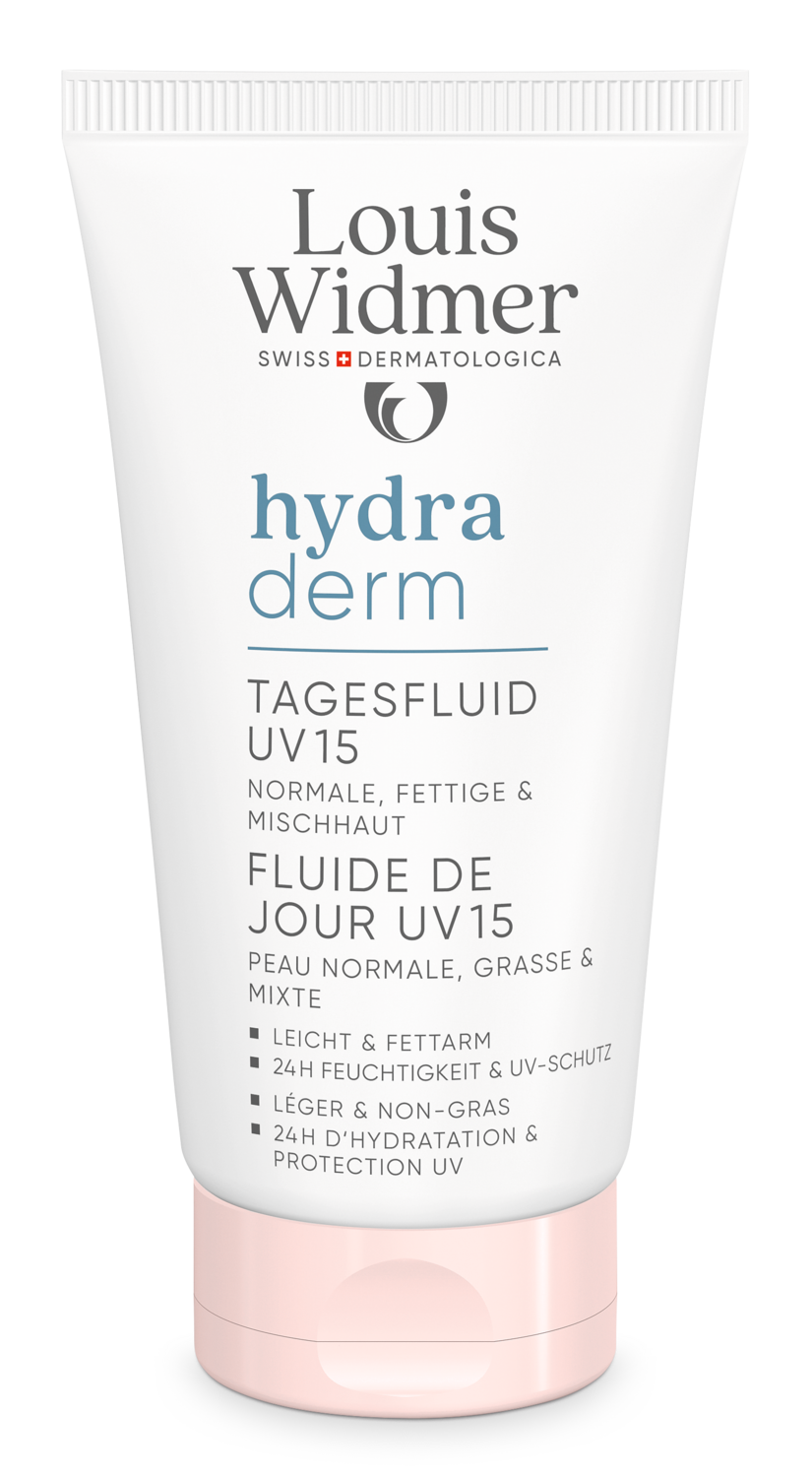 Louis Widmer Hydraderm Dag Fluid UV 15 - zonder parfum