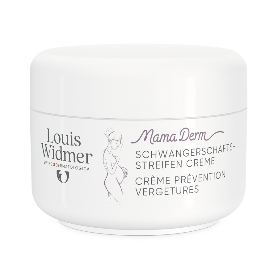 MamaDerm Crème tegen Striemen licht geparfumeerd - Louis Widmer - Huidproducten.nl