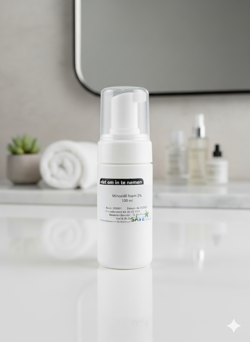 Minoxidil 2% Foam - SaVeMaak - Huidproducten.nl
