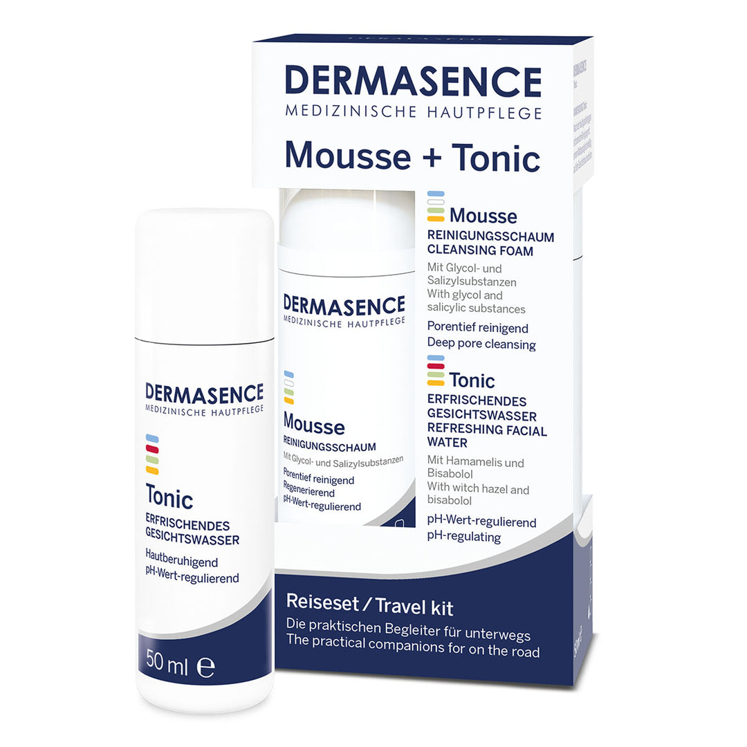 Dermasence Travel kit (mousse+Tonic) - Dermasence - Huidproducten.nl