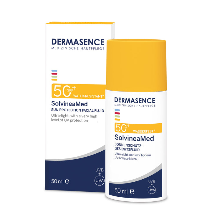 SolvineaMed Sun protection facial fluid SPF 50 - Dermasence - Huidproducten.nl