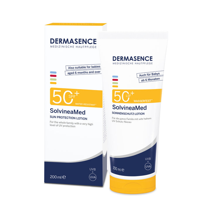 SolvineaMed Sun protection lotion SPF 50 - Dermasence - Huidproducten.nl