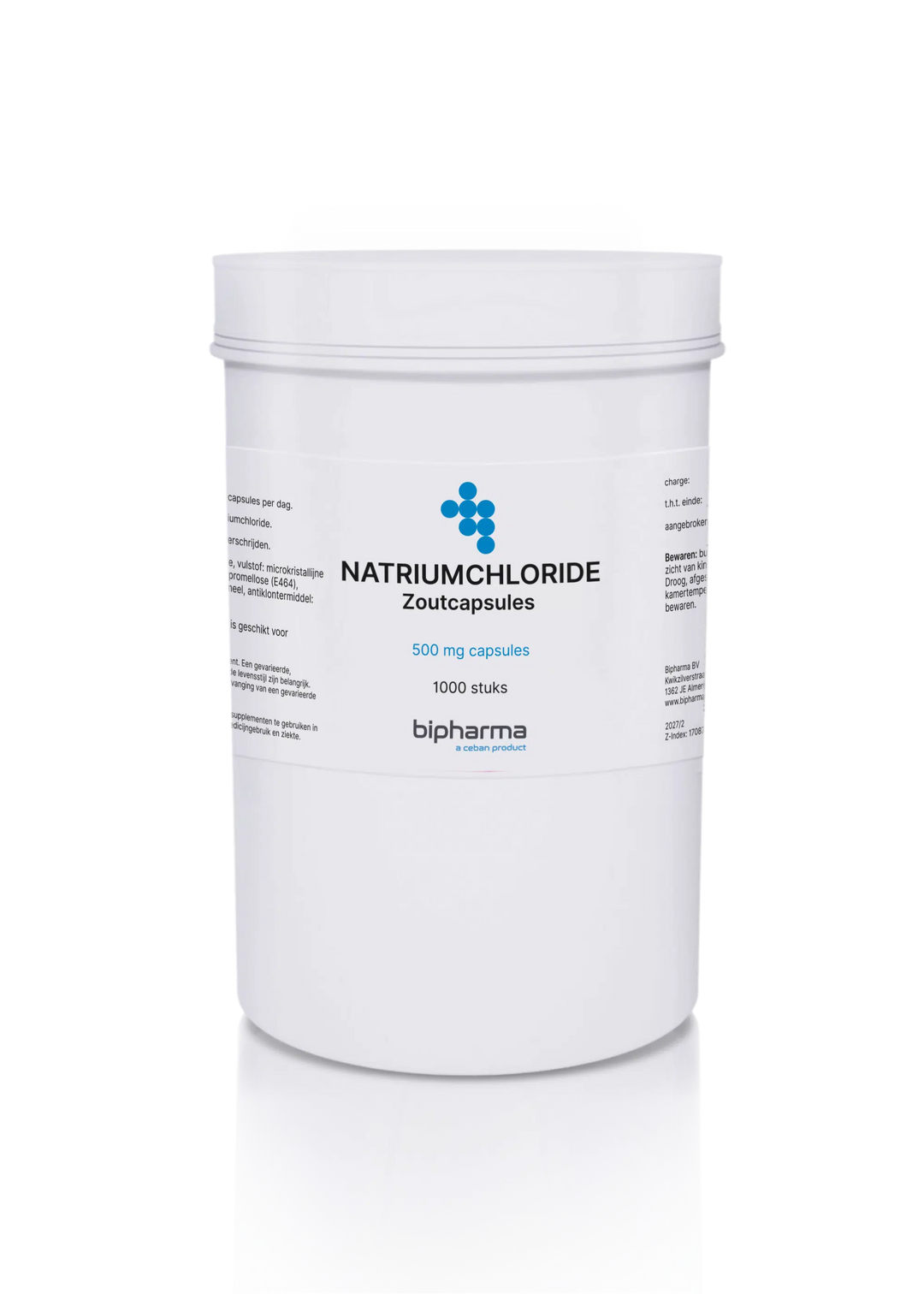Bipharma natriumchloride capsule 500mg - BIPHARMA BV - Huidproducten.nl