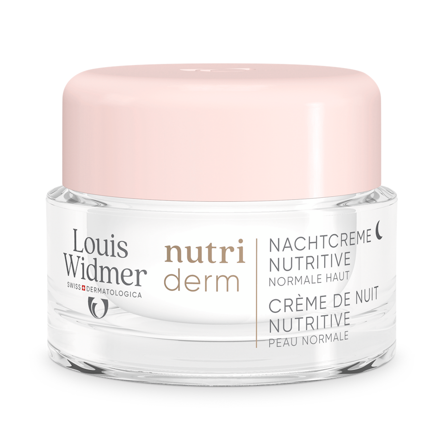 Nutriderm Nachtcrème Nutritive licht geparfumeerd - Louis Widmer - Huidproducten.nl