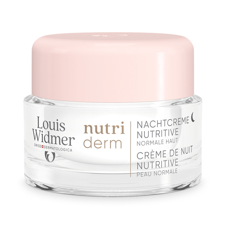 Nutriderm Nachtcrème Nutritive licht geparfumeerd - Louis Widmer - Huidproducten.nl