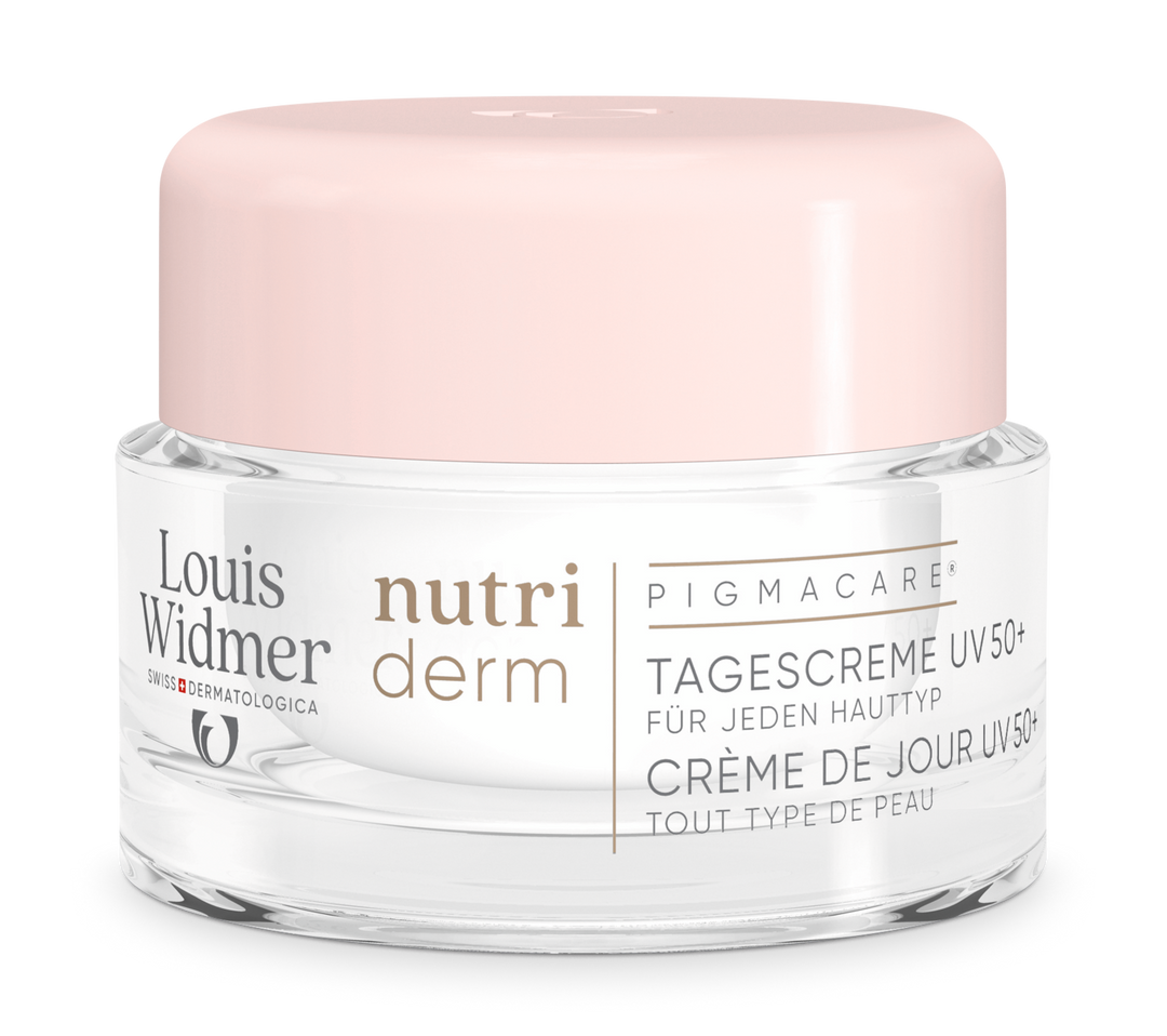 nutriderm Pigmacare® Dagcrème UV 50+ Zonder Parfum - Louis Widmer - Huidproducten.nl