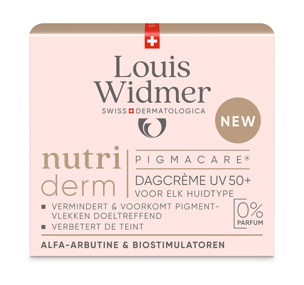 nutriderm Pigmacare® Dagcrème UV 50+ Licht Geparfumeerd - Louis Widmer - Huidproducten.nl