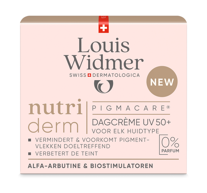 nutriderm Pigmacare® Dagcrème UV 50+ Licht Geparfumeerd - Louis Widmer - Huidproducten.nl