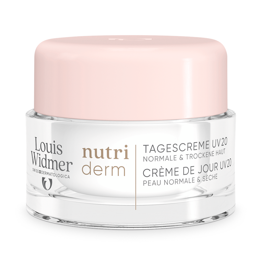 Nutriderm Dagcrème UV 20 licht geparfumeerd - Louis Widmer - Huidproducten.nl