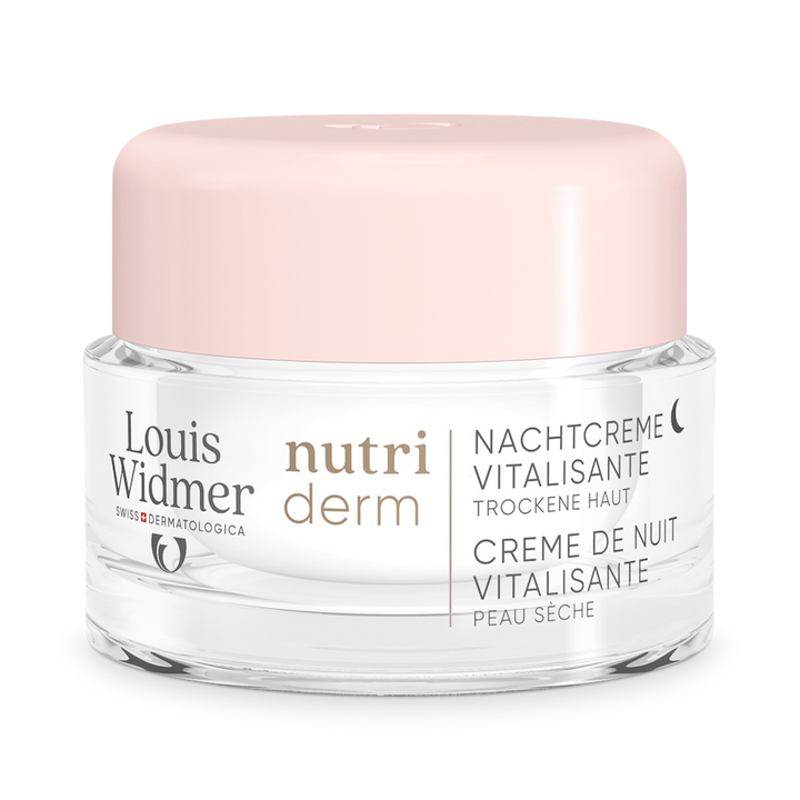 Nutriderm Nachtcrème Vitalisante licht geparfumeerd - Louis Widmer - Huidproducten.nl