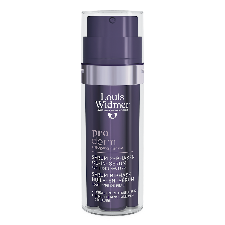 Proderm Tweefasig Serum Olie-in-Serum zonder parfum - Louis Widmer - Huidproducten.nl