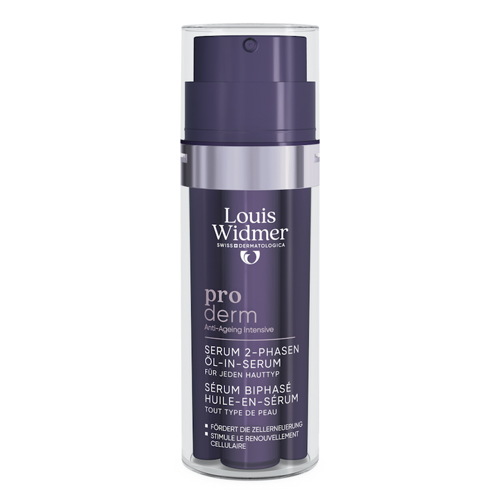 Proderm Tweefasig Serum Olie-in-Serum zonder parfum - Louis Widmer - Huidproducten.nl