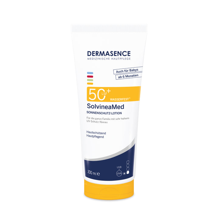 SolvineaMed Sun protection lotion SPF 50 - Dermasence - Huidproducten.nl