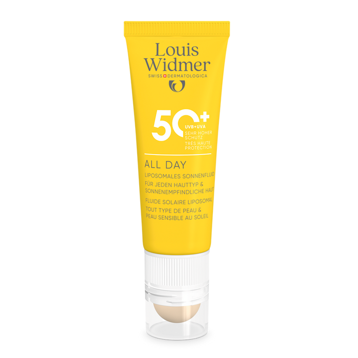 All Day 50+ met Lippenverzorging Stick 50+ licht geparfumeerd - Louis Widmer - Huidproducten.nl