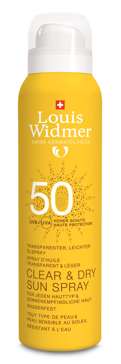 Louis Widmer Clear & Dry Sun Spray 50 Licht Geparfumeerd - Louis Widmer - Huidproducten.nl