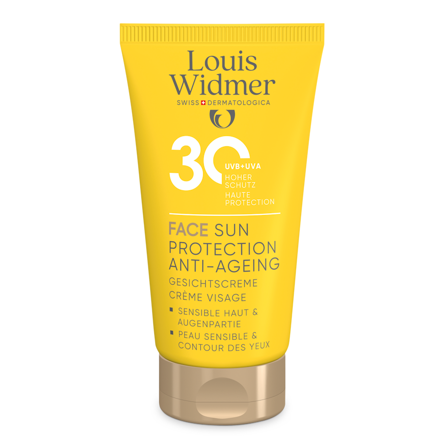 Face Sun Protection Anti-Ageing 30 licht geparfumeerd - Louis Widmer - Huidproducten.nl