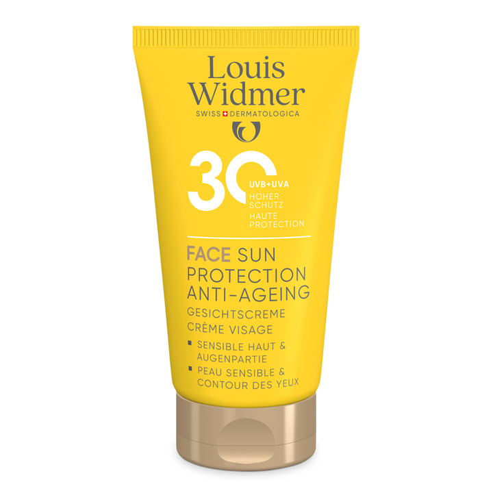 Face Sun Protection Anti-Ageing 30 licht geparfumeerd - Louis Widmer - Huidproducten.nl