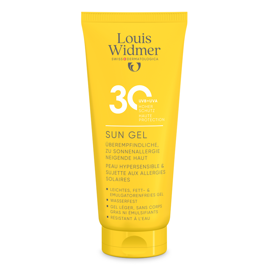 Sun Gel 30 zonder parfum - Louis Widmer - Huidproducten.nl