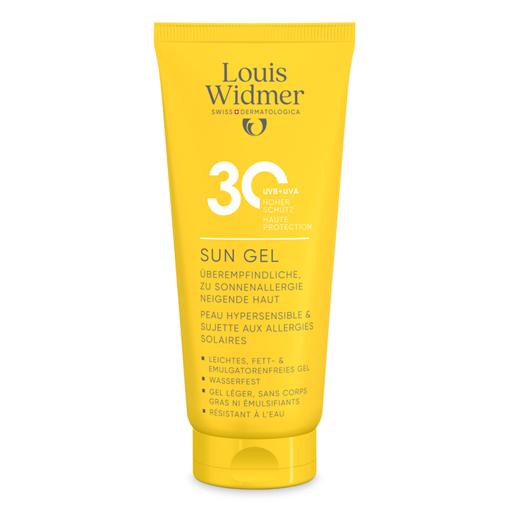 Sun Gel 30 zonder parfum - Louis Widmer - Huidproducten.nl