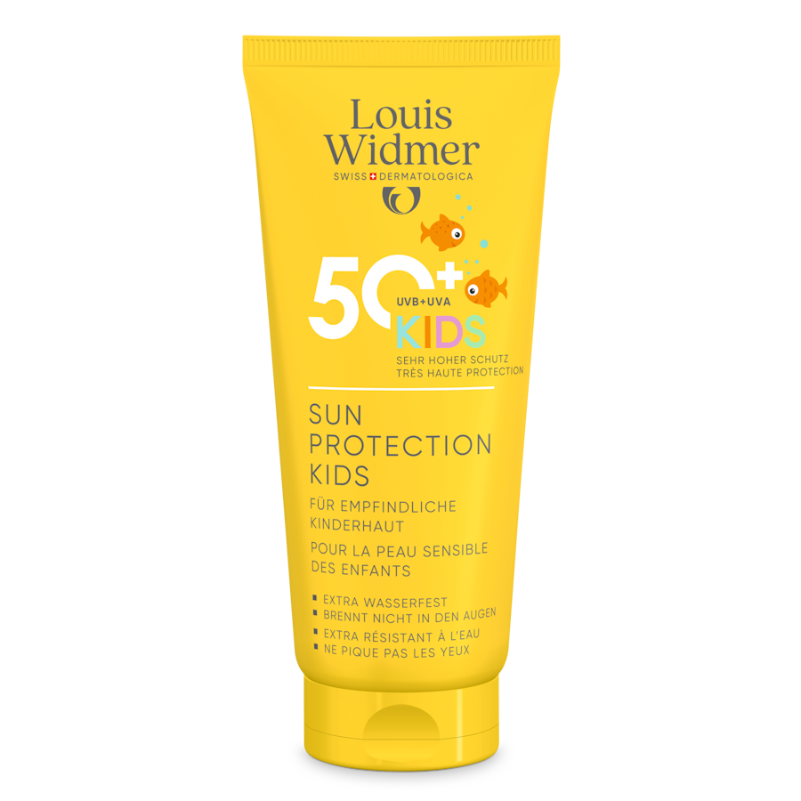 Sun Protection Kids 50+ zonder parfum - Louis Widmer - Huidproducten.nl