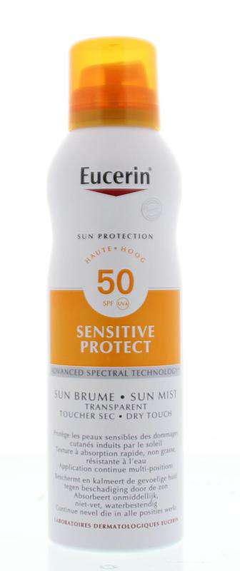 Eucerin Sun Sensitive Protect Transparante Spray SPF 50 - Eucerin - Huidproducten.nl