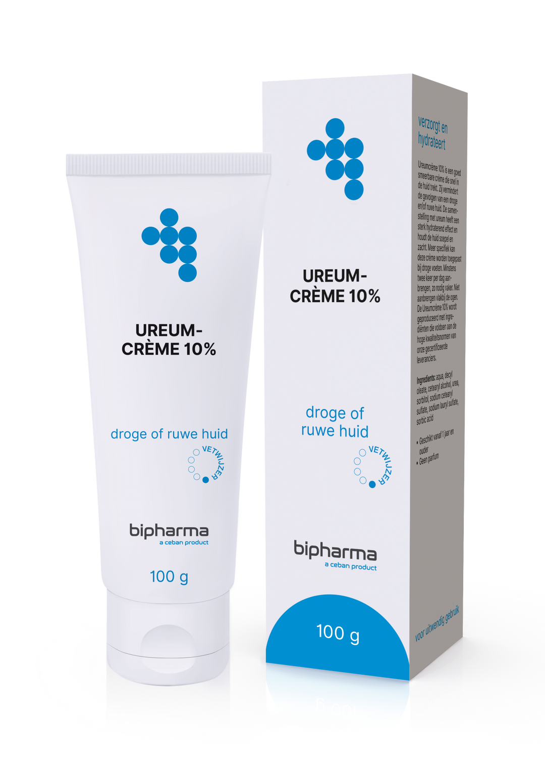 Bipharma Ureum Creme 10% - BIPHARMA BV - Huidproducten.nl