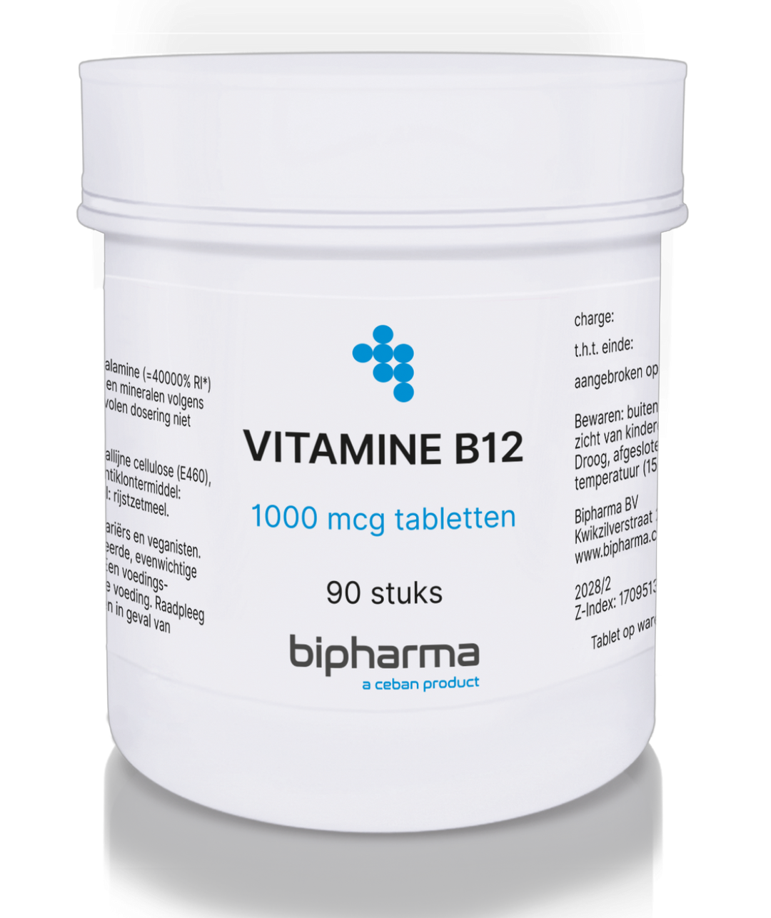 Vitamine B12 Tablet 1000mcg Bipharma - BIPHARMA BV - Huidproducten.nl
