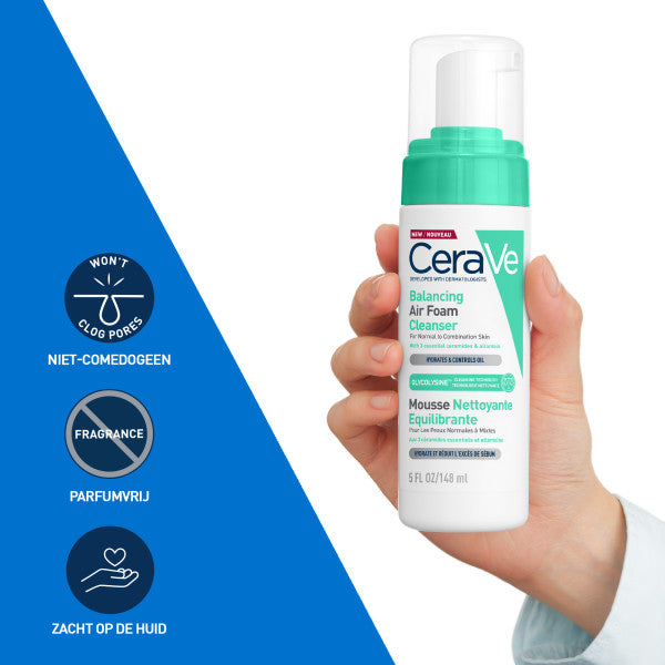 CeraVe Balancing Air Foam Reiniger - CeraVe - Huidproducten.nl