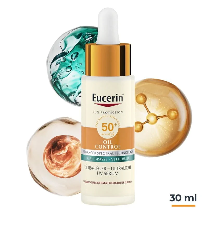 Eucerin Sun Oil Control Ultralicht UV Serum SPF 50+ - Eucerin - Huidproducten.nl