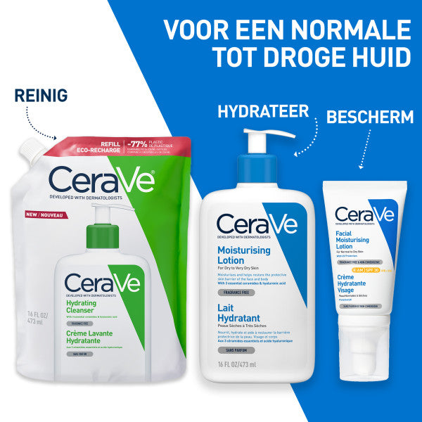 CeraVe Hydraterende Reinigingscrème Navulling - CeraVe - Huidproducten.nl