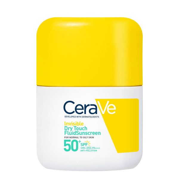 CeraVe Onzichtbare Dry Touch Zonnebrand fluide SPF 50+ - Cerave - Huidproducten.nl