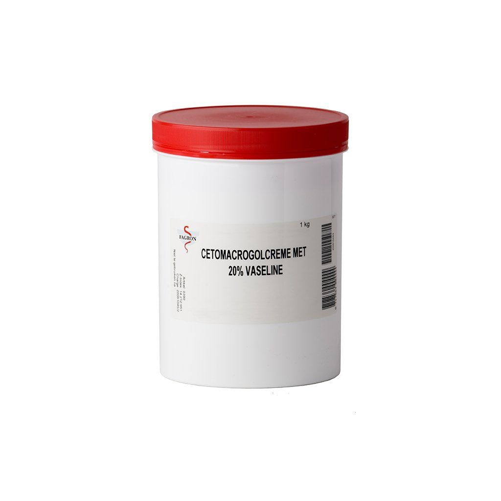 Cetomacrogolcreme Met 20% Vaseline Fagron  1KG - SkinEffects Zwolle