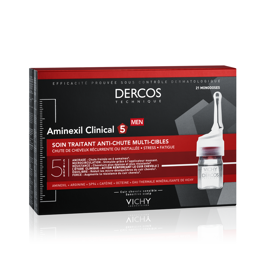 Vichy DERCOS Aminexil Clinical 5 Man 21 ampullen - SkinEffects Zwolle