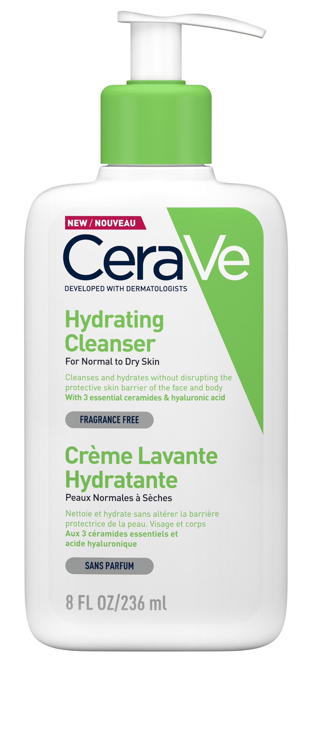 CeraVe Hydrating Cleanser pomp 236ml- Cerave - Huidproducten.nl