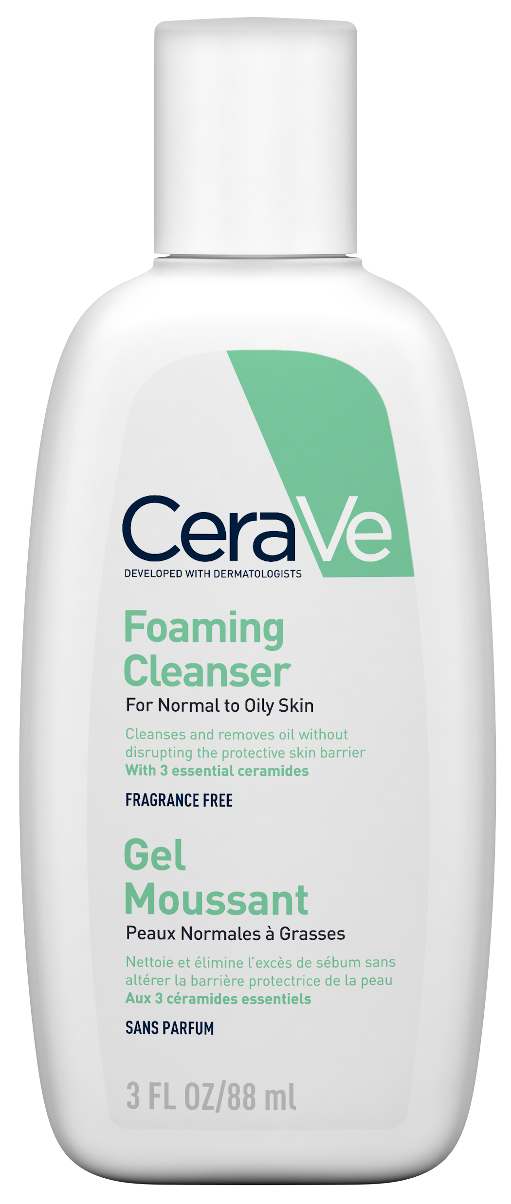 CeraVe Foaming Cleanser flacon 88ml- CeraVe - Huidproducten.nl