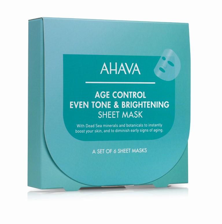 Ahava Age Control even tone & brightening sheet mask (afname per 15 masks) - SkinEffects Zwolle
